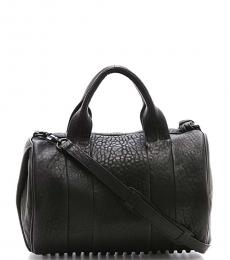Alexander Wang Black/Bronze Solid Medium Satchel