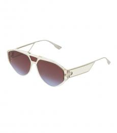 Christian Dior Crystal Yellow Geometric Sunglasses