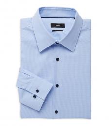 Blue Jano Slim-Fit Micro Check Dress Shirt