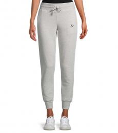 Light Grey Cotton-Blend Pants