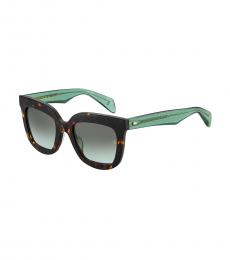 Grey Tortoise Rectangular Sunglasses