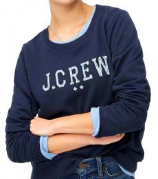 J.Crew Navy Blue Crewneck Sweatshirt