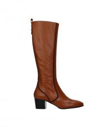 Chloe Brown Leather Boots
