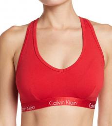 Calvin Klein Red Lightly Lined Bralette