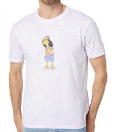White Simpsons Otto Tie-Dye T-Shirt
