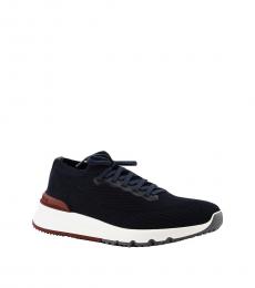 Brunello Cucinelli Blue Running Soak Sneakers