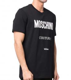 Moschino Black Logo Cotton T-Shirt