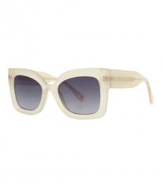 Marc Jacobs White Grey Shaded Butterfly Sunglasses