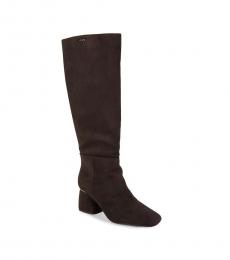 DKNY Dark Brown Cana Knee Boots