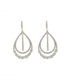 Givenchy Silver Orbital Drop Earrings