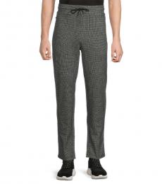 Karl Lagerfeld Grey Textured Drawstring Track Pants