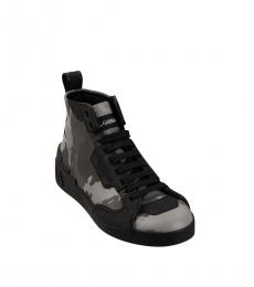 Dolce & Gabbana Black High-Top Sneakers