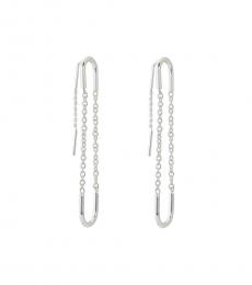 Lucky Brand Silver Chain Earrings