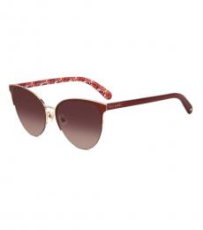 Kate Spade Maroon Gradient Sunglasses