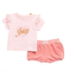 Juicy Couture 2 Piece T-Shirt/Short Set (Baby Girls)