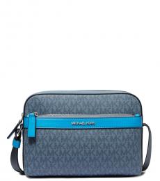 Michael Kors Blue Cooper Small Crossbody Bag