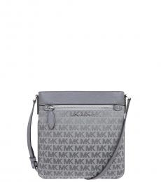Grey Signature Medium Crossbody Bag