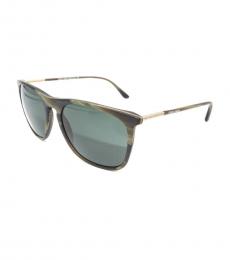 Giorgio Armani Grey Horn Effect Sunglasses