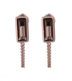 Michael Kors Gold Topaz Stone Delicate Earrings