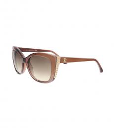 Roberto Cavalli Brown Mekbuda Cat Eye Sunglasses