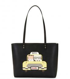 Karl Lagerfeld Black Taxi Maybelle Small Tote