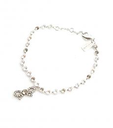 Silver Bow Chain Bracelet