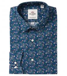 Ben Sherman Teal Tailored Skinny Fit Dress Shirt
