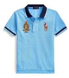 Ralph Lauren Little Boys Blue Lagoon Big Pony Crest Polo