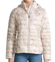 Calvin Klein Blush Snake Hooded Packable Jacket