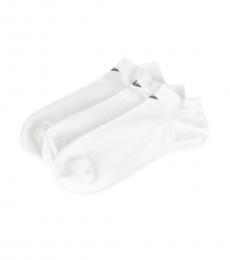 White 3 Pack Inside Socks