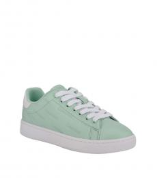 Calvin Klein Mint White Ryder Logo Sneakers