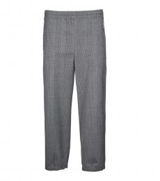 Gray Checked Easy Fit Pant