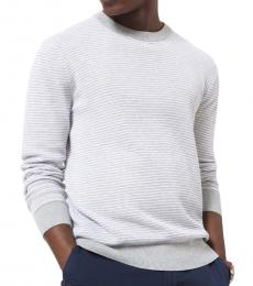 Michael Kors Light Grey Textured Cotton Sweater