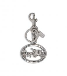 Silver Horse And Carriage Bag Charm