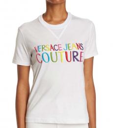 Versace Jeans Couture White Embroidery Couture T-Shirt