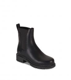 DKNY Black Rhinestone Chelsea Boots