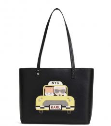 Karl Lagerfeld Black Taxi Maybelle Small Tote