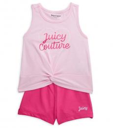 Juicy Couture 2 Piece Tank Top/Shorts Set (Little Girls)