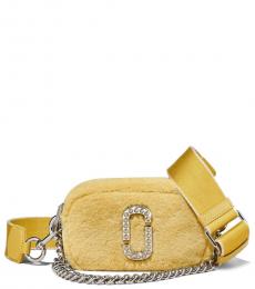Marc Jacobs Yellow Plush Snapshot Small Crossbody Bag