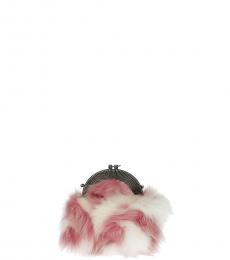 Miu Miu Pink Fur Clutch