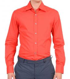 Coral Long Sleeves Dress Shirt