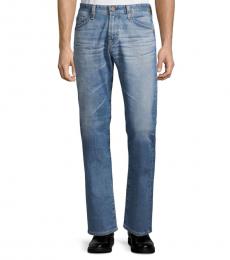 AG Adriano Goldschmied Blue Tailored-Leg Jeans