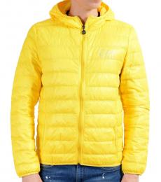 Emporio Armani Yellow Full Zip Hooded Light Parka Jacket