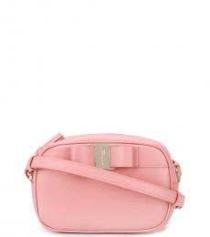 Salvatore Ferragamo Rose Pink Vara Small Crossbody