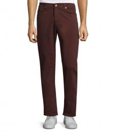 AG Adriano Goldschmied Deep Mahogany Graduate Slim Straight-Fit Jeans