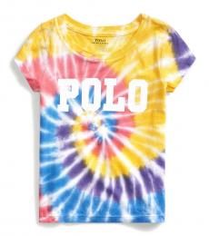 Ralph Lauren Little Girls Tie Dye Jersey T-Shirt