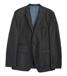 Vince Camuto Dark Grey Notch Lapel Slim Fit Jacket