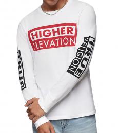 True Religion White Long Sleeve Graphic T-Shirt