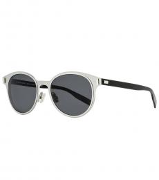 Christian Dior Ruthenium-Black Round Sunglasses
