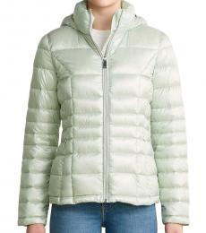 Calvin Klein Shine Mint Hooded Packable Jacket